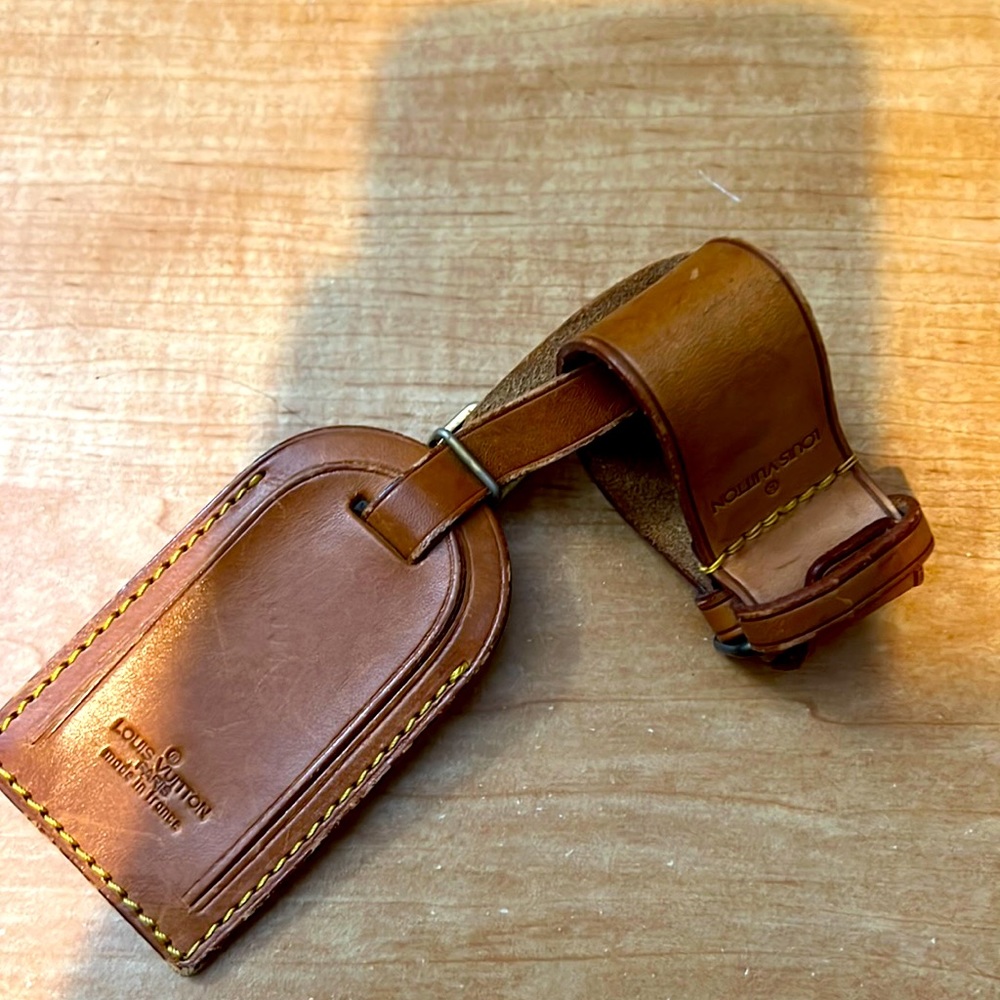 Vintage Authentic Louis Vuitton Luggage Tag